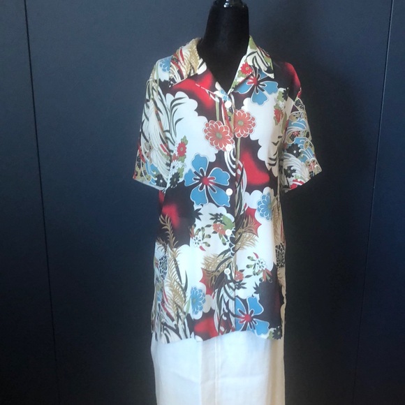 VINTAGE floral/colourful blouse - Picture 3 of 10